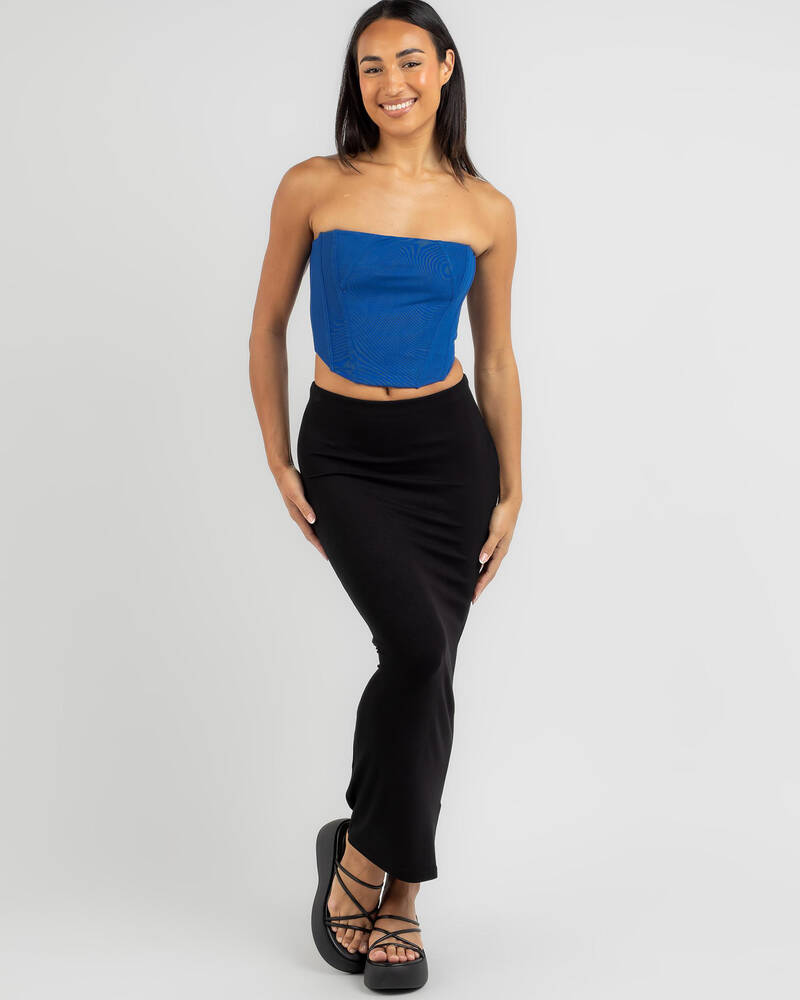 Ava And Ever Anwar Mesh Corset Top for Womens