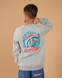 Rip Curl Boys' Shred Till Dead Crewneck Sweatshirt for Mens image number null