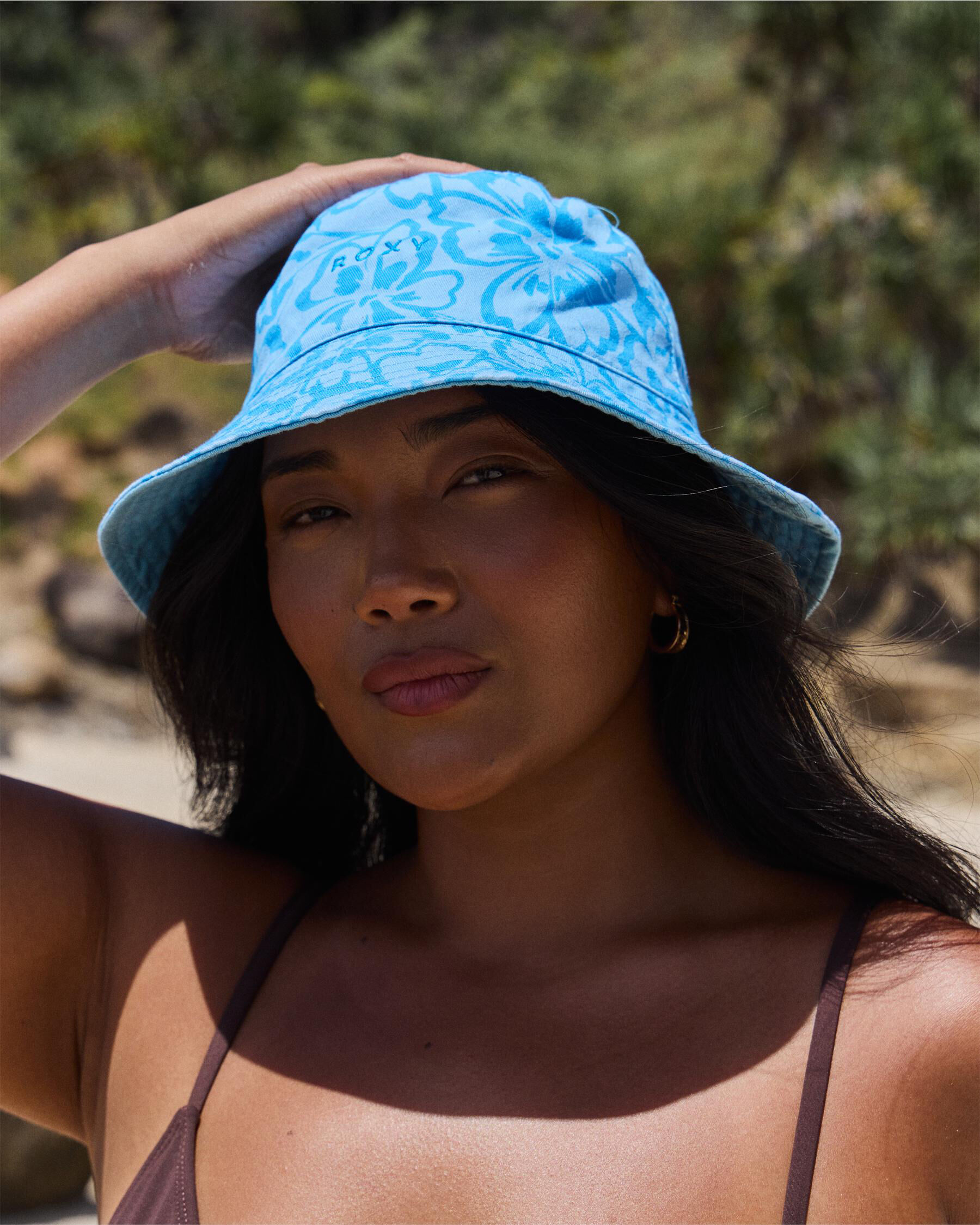 Roxy Jasmine Paradise Bucket Hat In Malibu Blue - FREE* Shipping