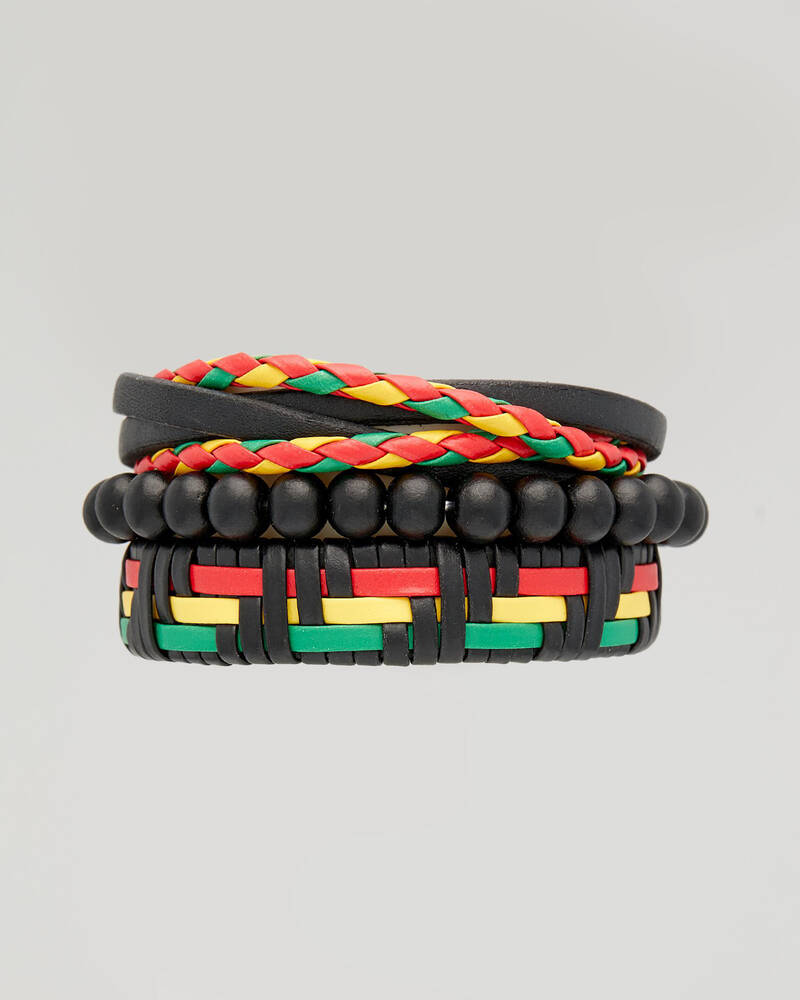 REPUBLIK Rasta Combo Bracelet for Mens