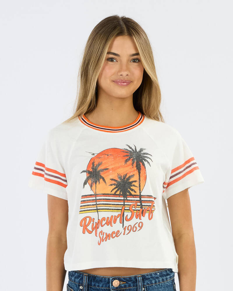 Rip Curl Girls' Surf Culture Crop T-Shirt for Womens