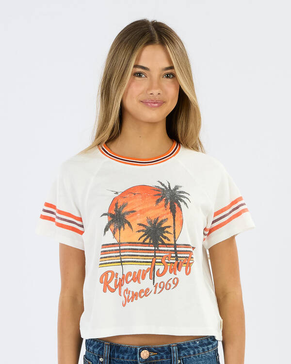Rip Curl Girls' Surf Culture Crop T-Shirt for Womens