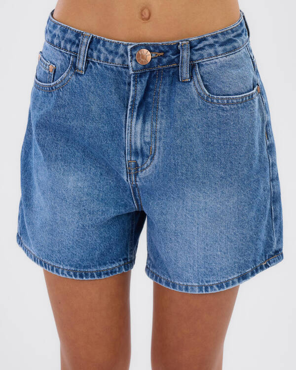 DESU Girls' Byron Mid Denim Shorts for Womens