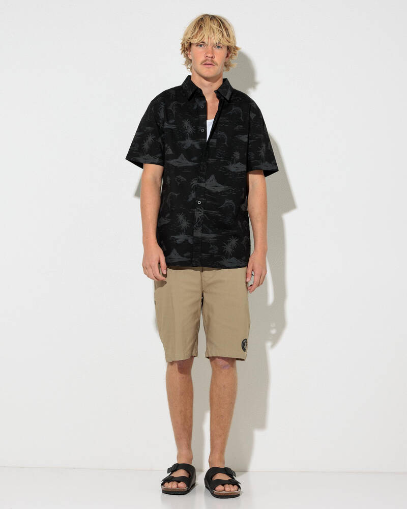 Salty Life Iron Tide Short Sleeve Shirt for Mens