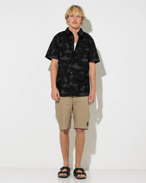 Salty Life Iron Tide Short Sleeve Shirt for Mens