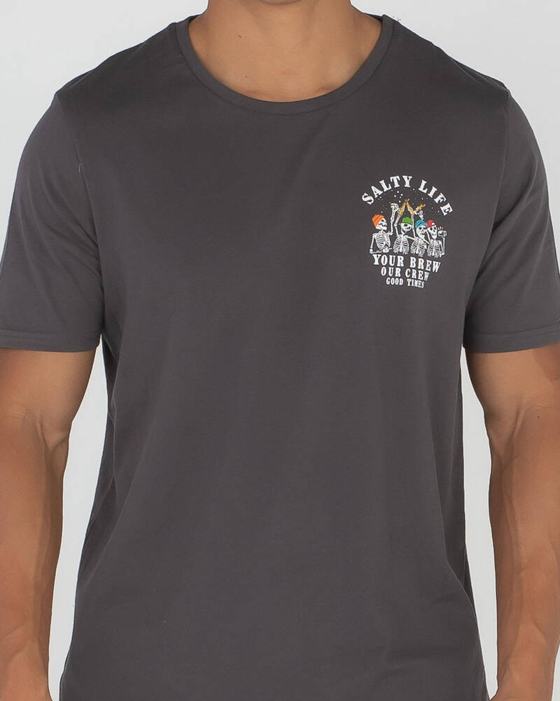 Salty Life Brew Crew T-Shirt for Mens