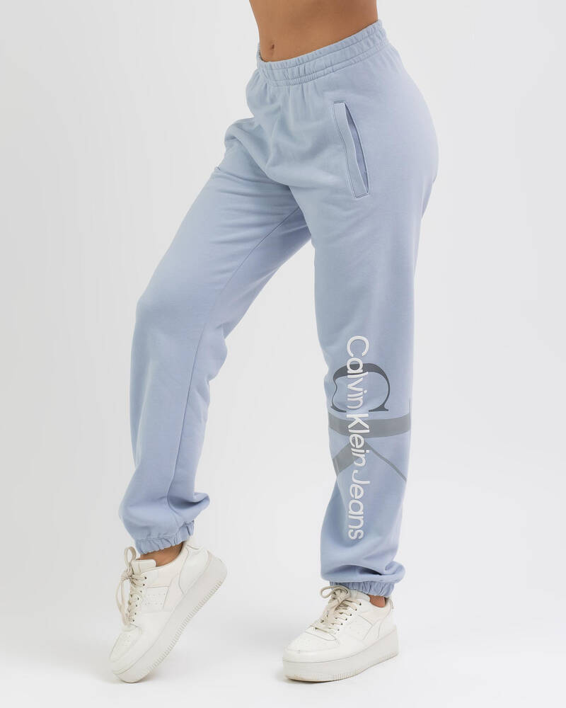 Calvin Klein Two Tone Monogram Track Pants for Womens