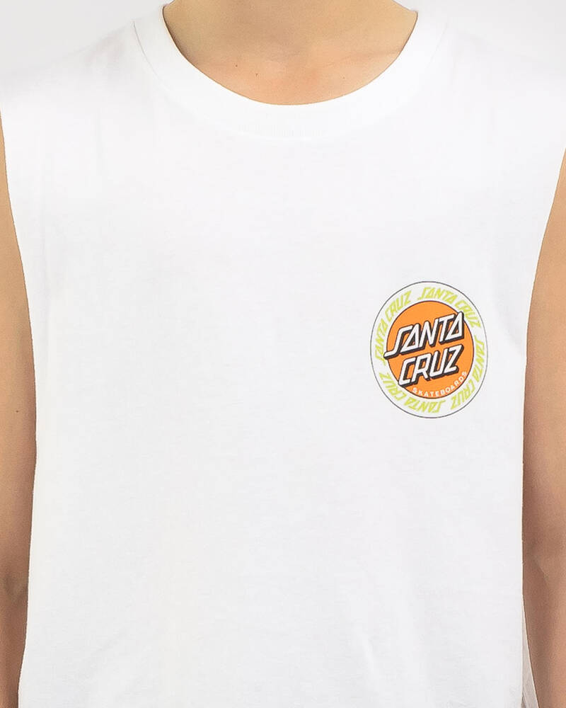 Santa Cruz Boys' Outer Ringed Dot Muscle Tank for Mens