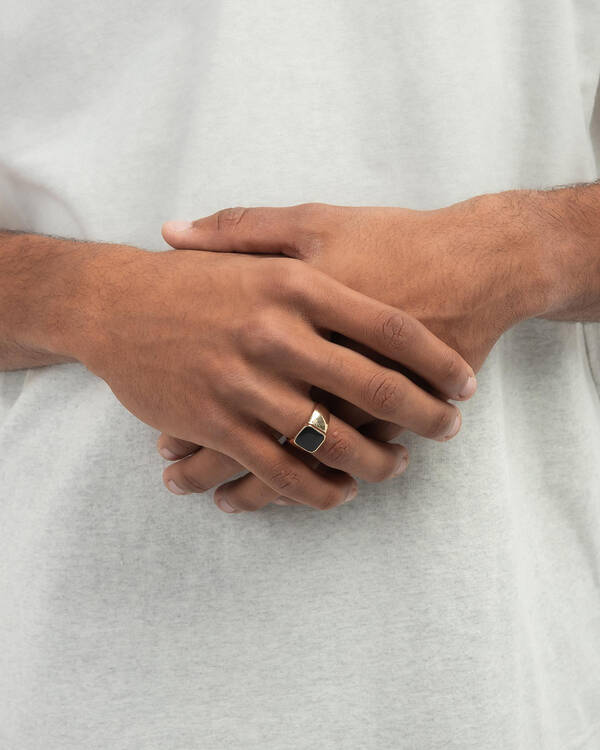 Icon Brand Sign Of The Times Signet Ring for Mens