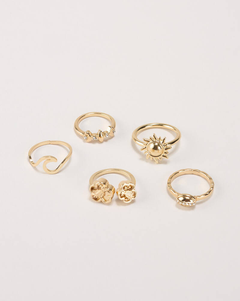 Karyn In LA Camille Hibiscus Ring Pack for Womens