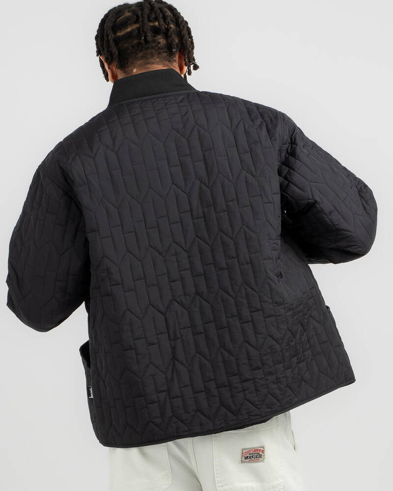 Stussy Quilted Nylon Zip Jacket for Mens