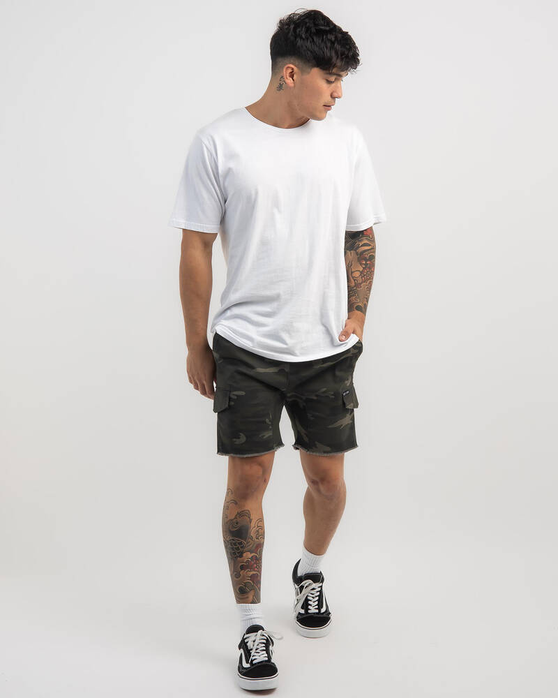 Skylark Anchorage Elastic Waist Shorts for Mens