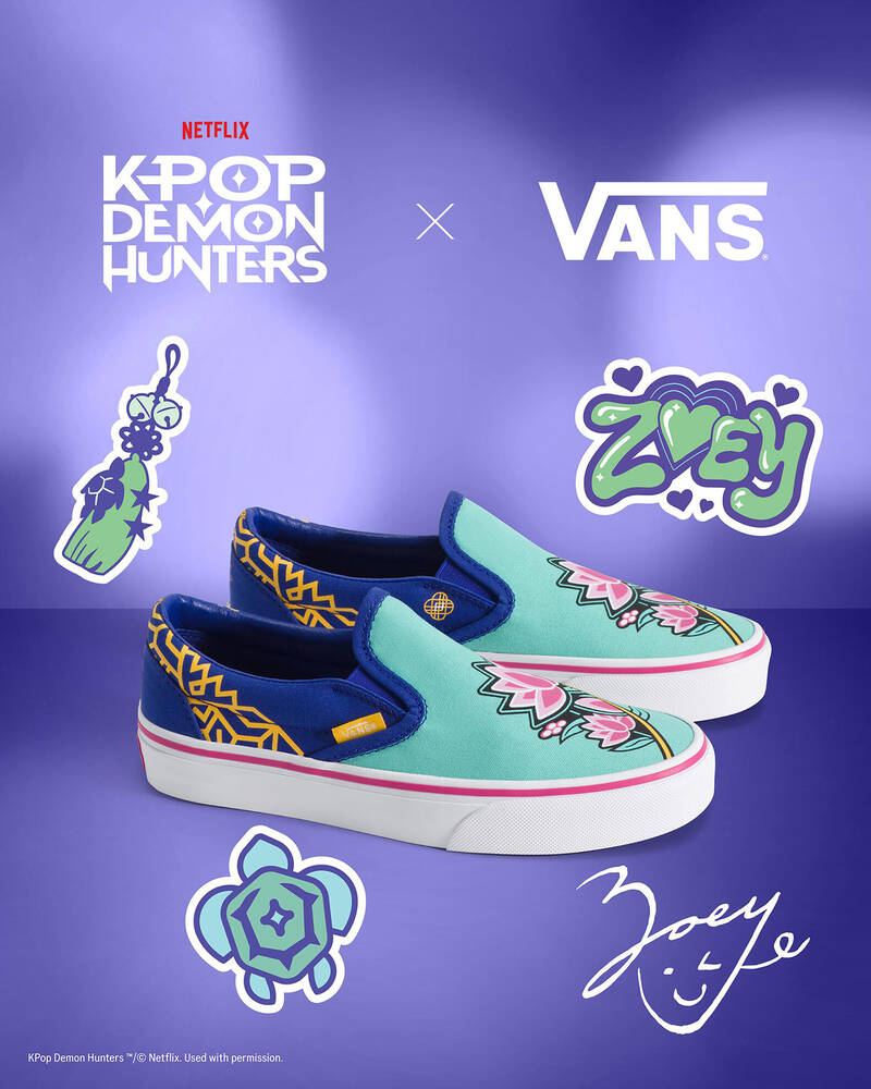 Vans KPop Demon Hunters Classic Slip-On Shoes for Unisex