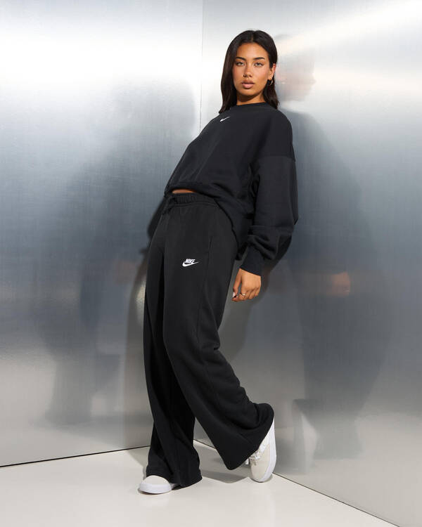 Nike Club Wide Leg Track Pants for Womens