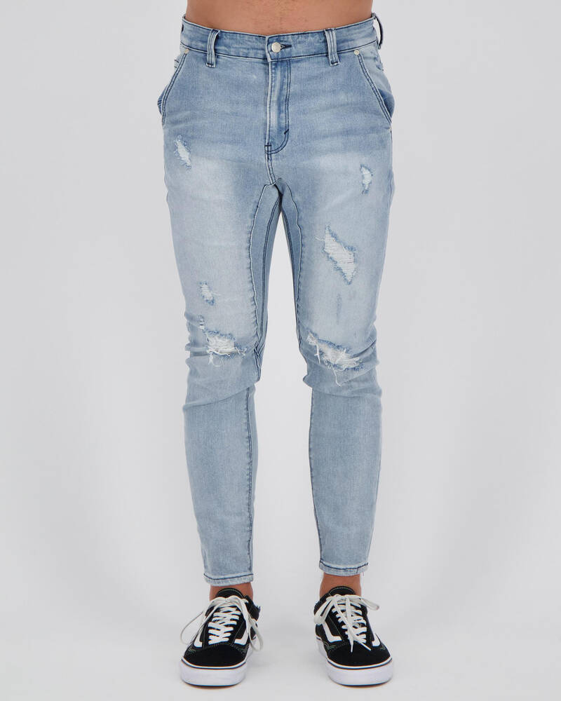 Black Palms The Tapered Drop Crotch Jeans for Mens