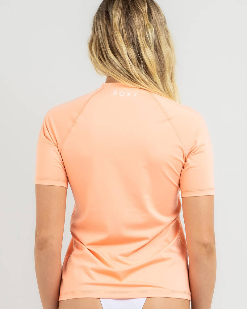 Roxy Beach Classics Short Sleeve Rash Vest for Womens