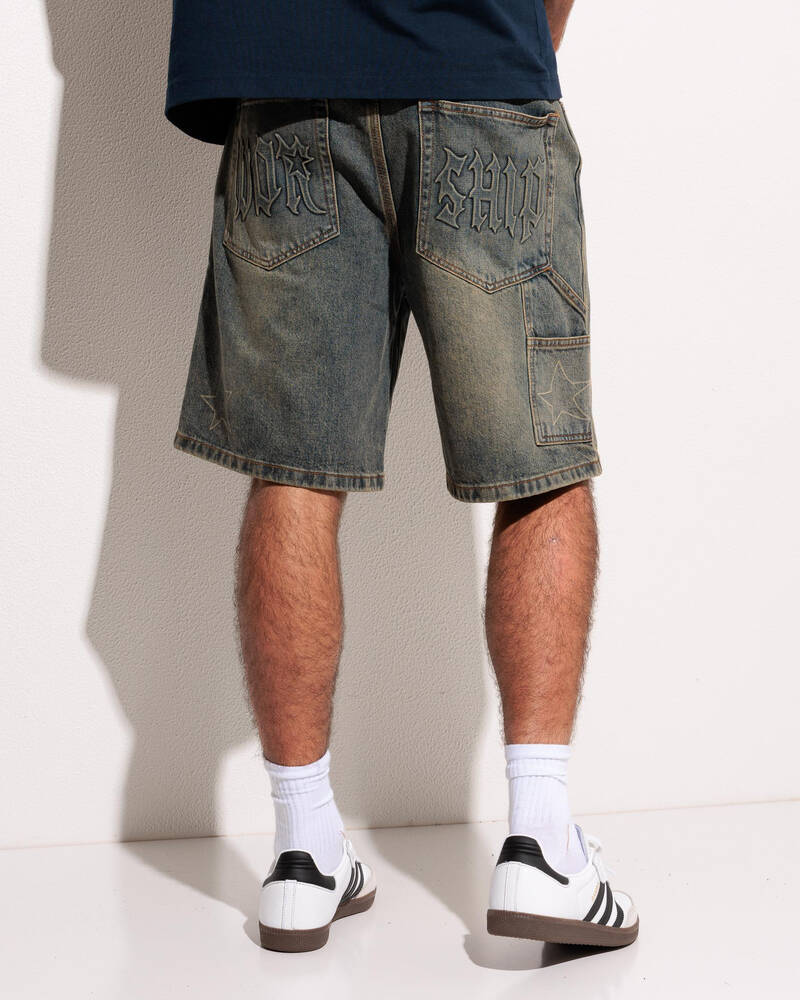 Worship Supplies Fascination Carpenter Jean Shorts for Mens