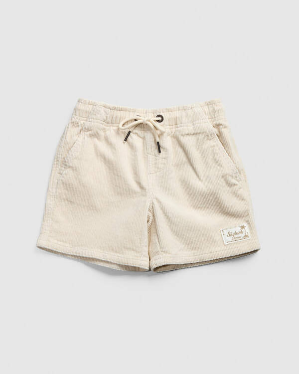 Toddlers' Cord Elastic Waist Shorts