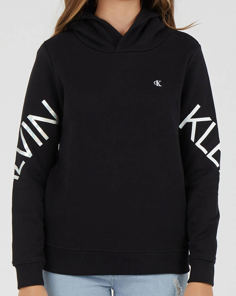 Calvin Klein Girls' Hero Logo Hoodie for Womens