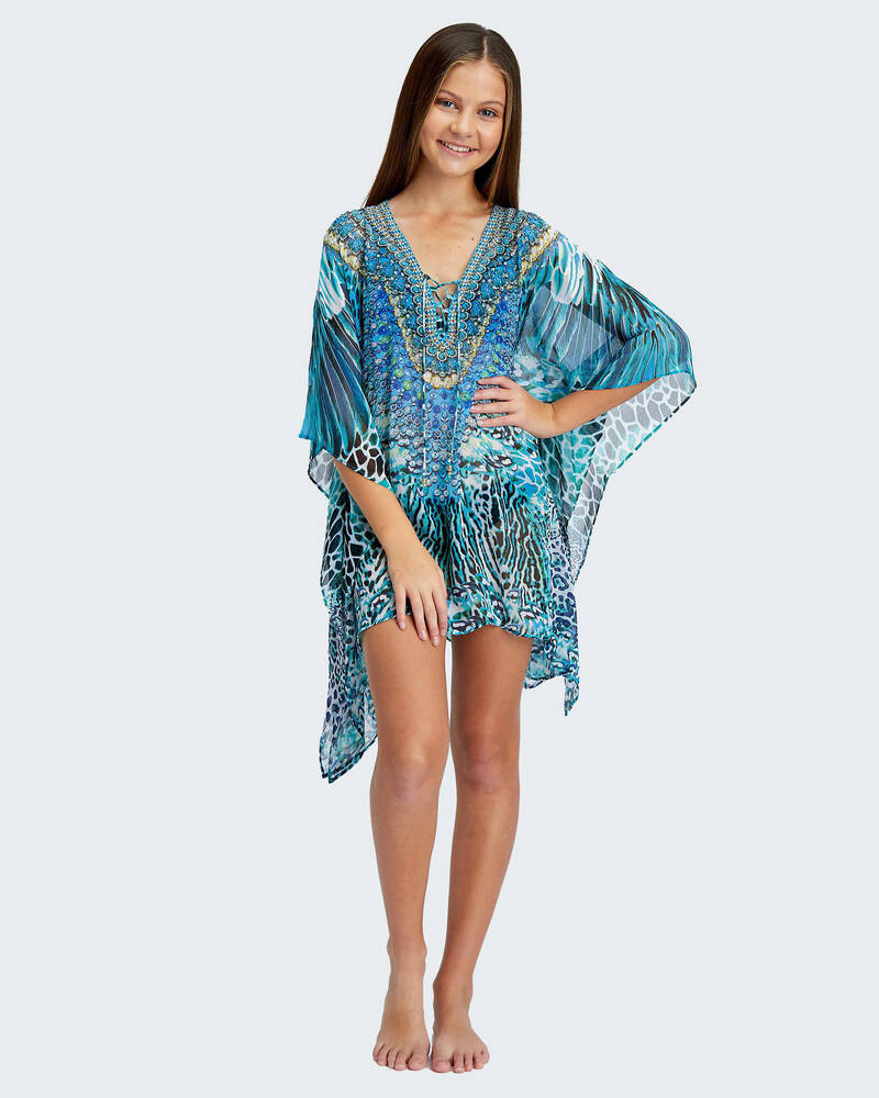 Kaiami Girls Macaw Kaftan Beach Cover for Womens