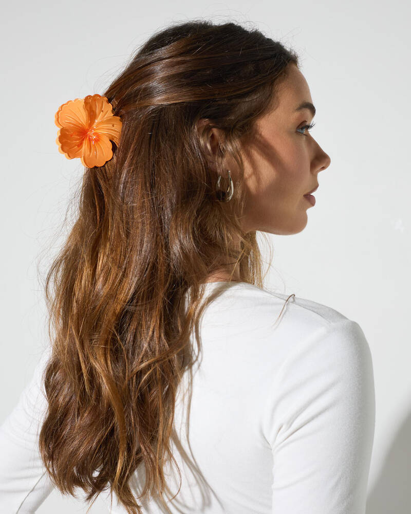 Karyn In LA Hibiscus Flower Hair Claw Clip for Womens
