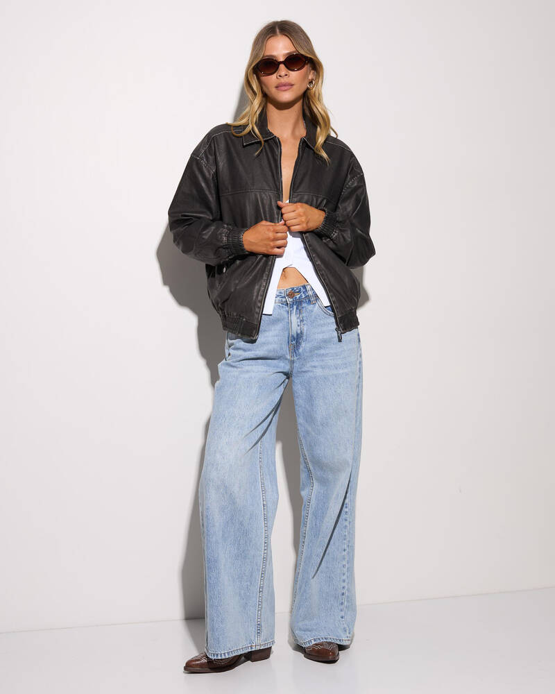 Ava And Ever Cyrus Faux Leather Jacket for Womens