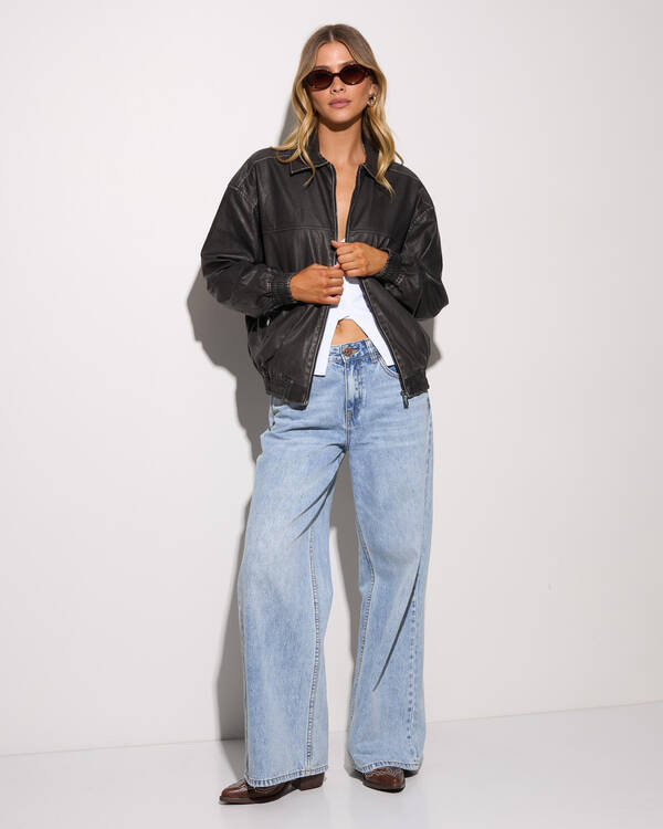 Ava And Ever Cyrus Faux Leather Jacket for Womens