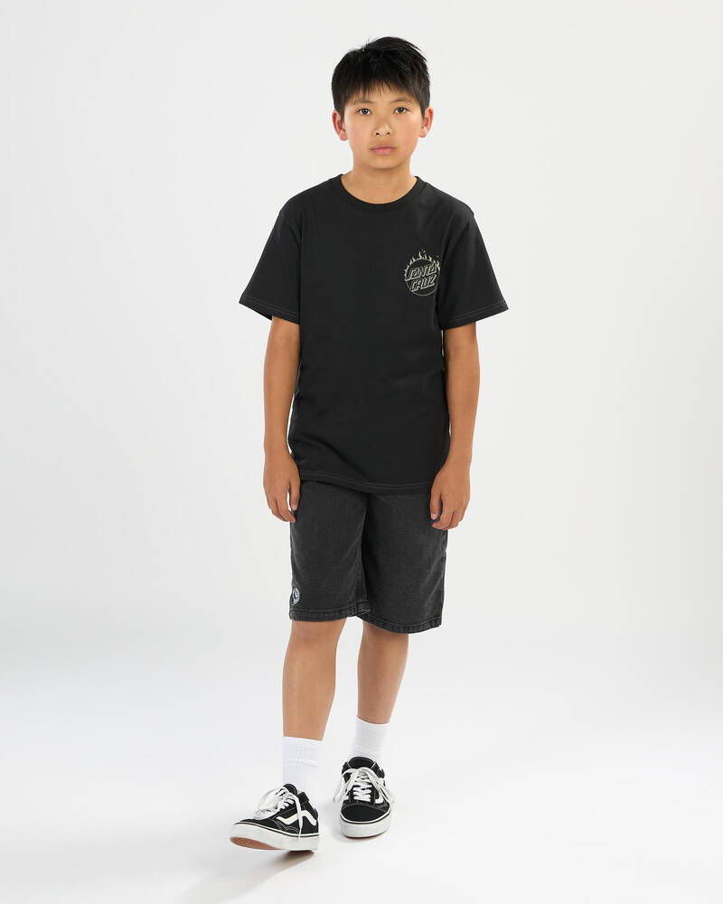 Santa Cruz Boys' Burnt Opus T-Shirt for Mens