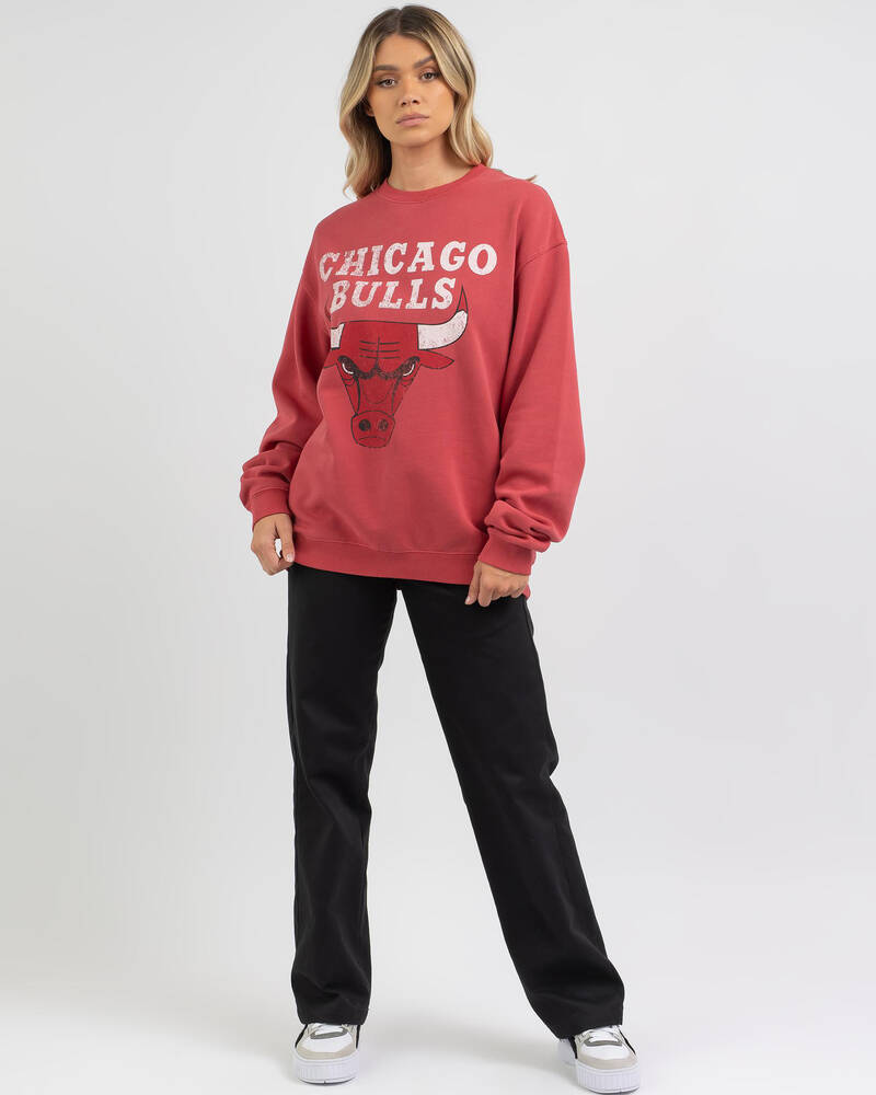 Mitchell & Ness Chicago Bulls Vintage HWC Big Logo Sweatshirt for Womens