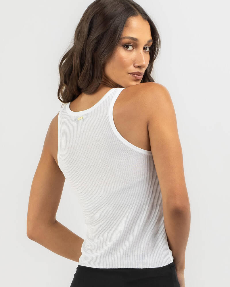 Ava And Ever Catrina Sheer Knit Tank Top for Womens