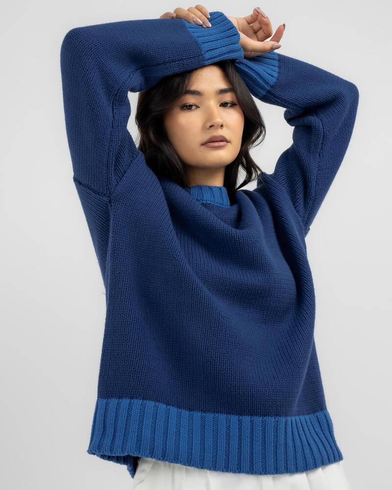 Ava And Ever Tony Crew Neck Knit Jumper for Womens