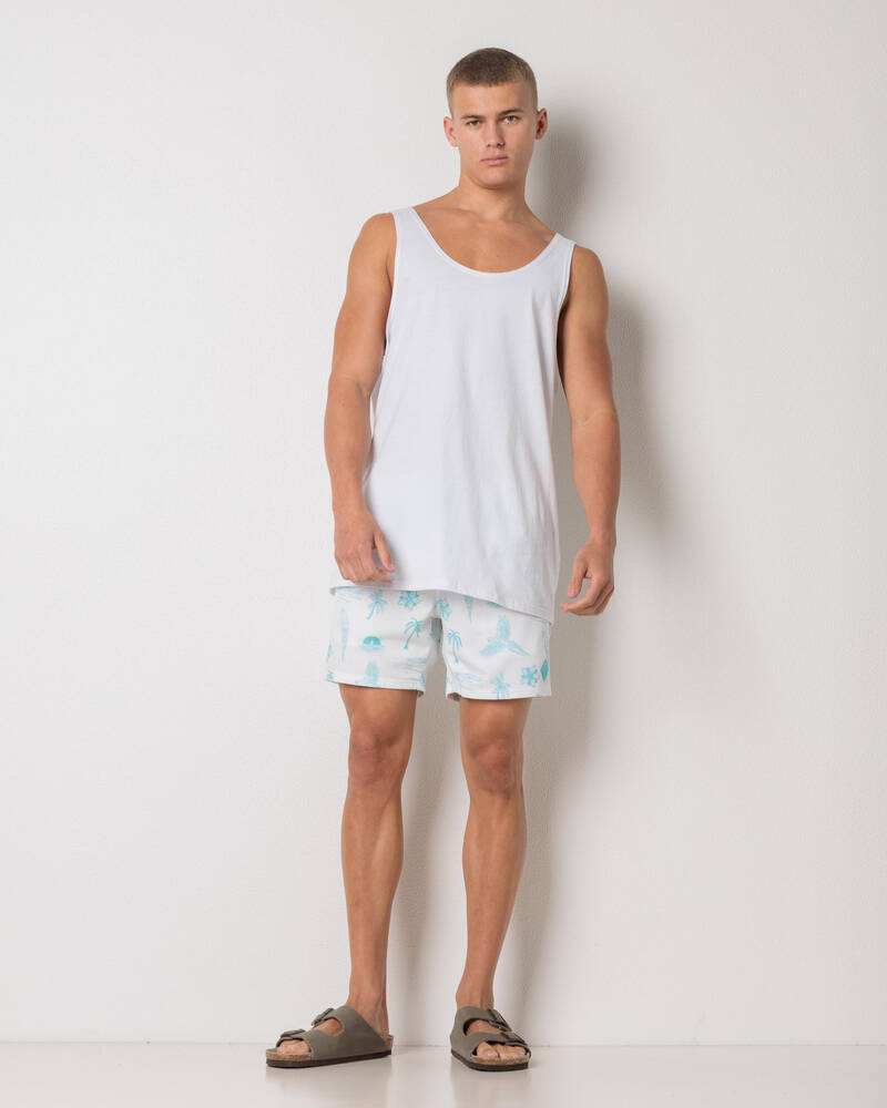 Skylark Recline Elastic Waist Shorts for Mens