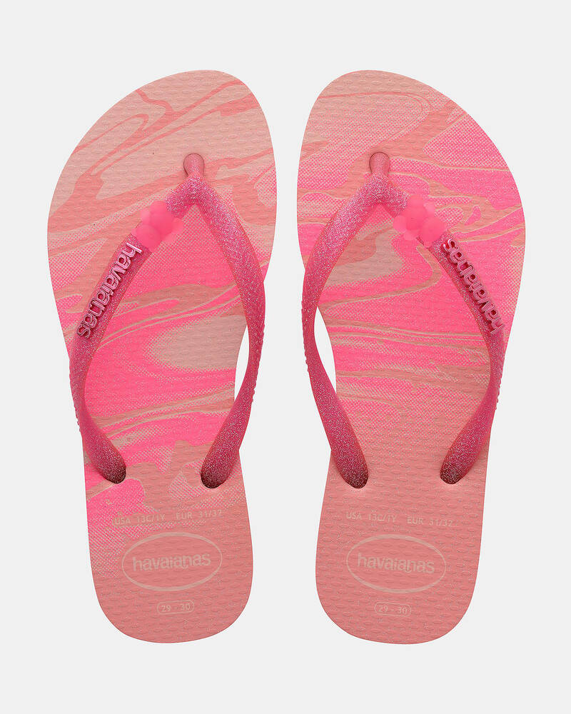 Havaianas Kids' Slim Glitter Thongs for Womens