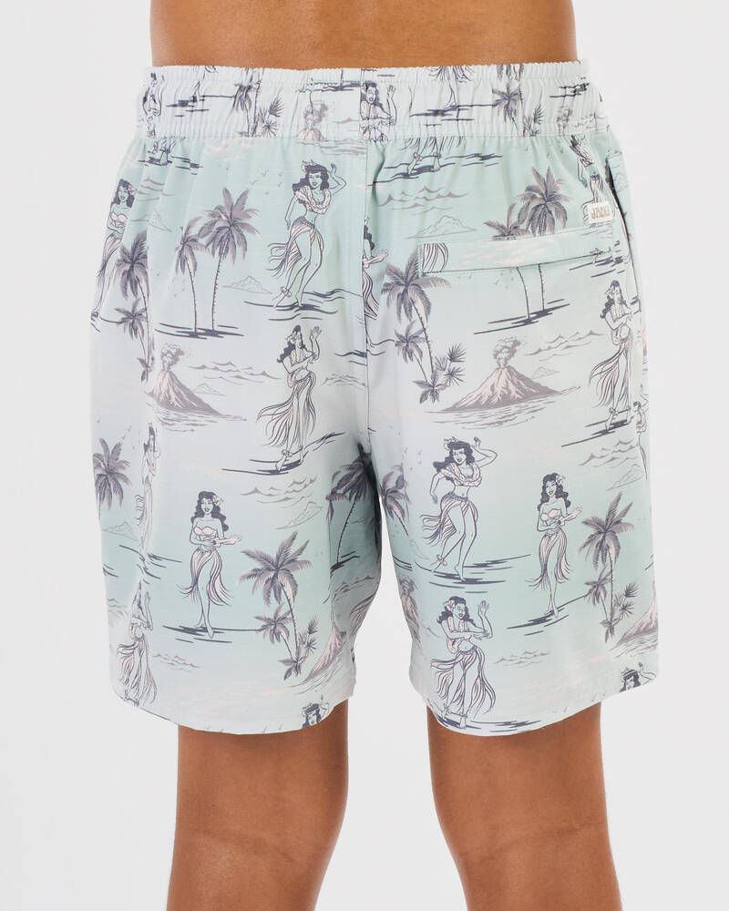 Jacks Boys' Hawaiian Fade Elastic Waist Shorts for Mens