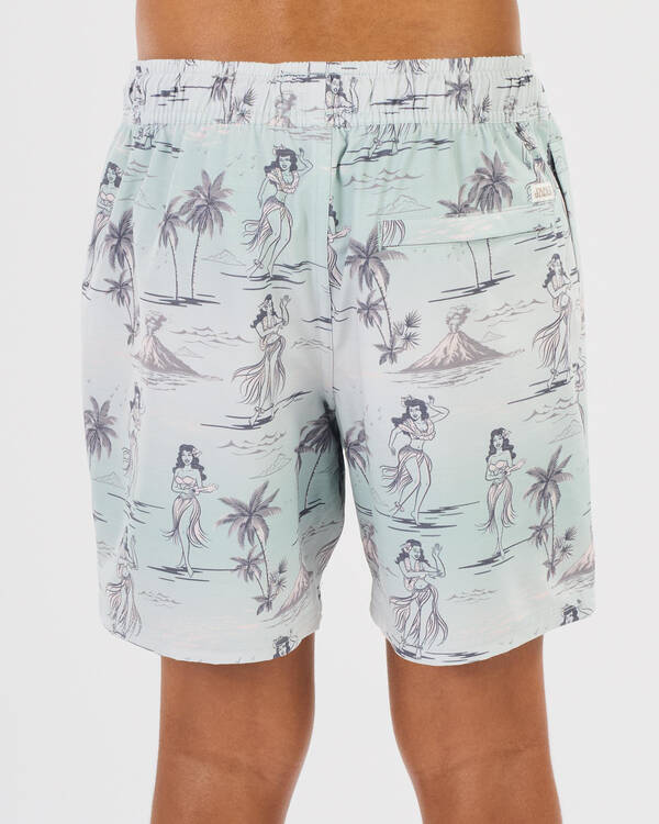 Jacks Boys' Hawaiian Fade Elastic Waist Shorts for Mens