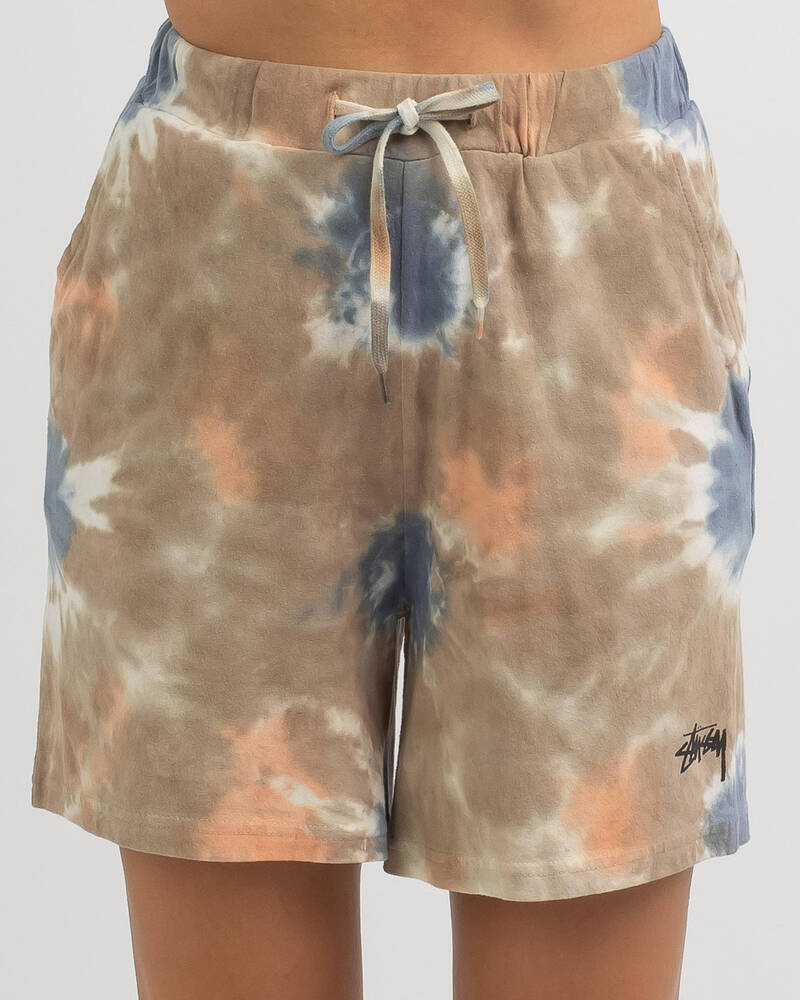 Stussy Paloma Tie Dye Rugby Shorts for Womens