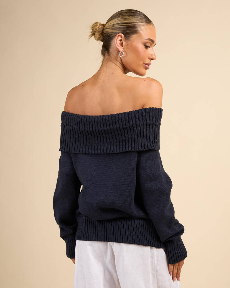 Ava And Ever Veriti Off Shoulder Knit Jumper for Womens