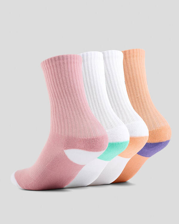 Santa Cruz Girls' Other Dot Crew Sock 4 Pack for Womens