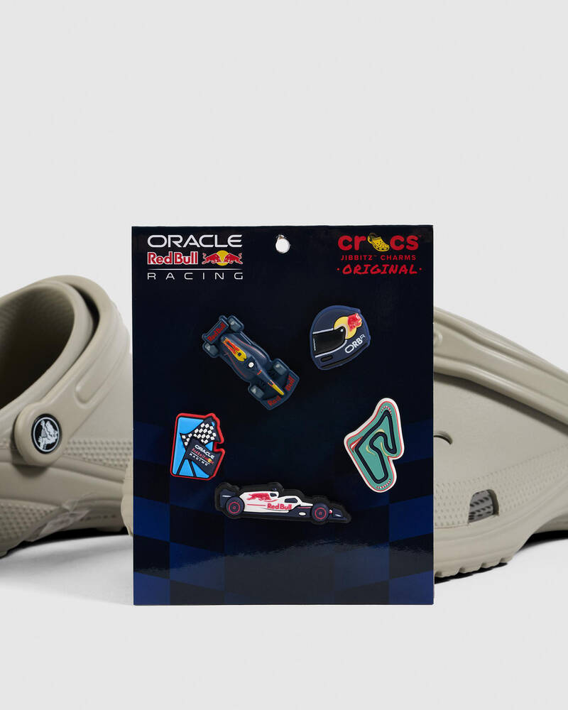 Crocs Red Bull Racing Jibbitz 5 Pack for Unisex