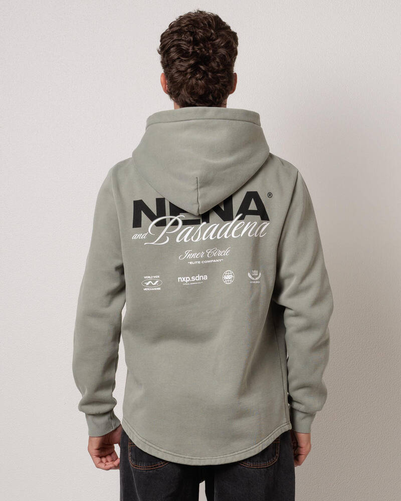 Nena & Pasadena Neutral Dual Curved Hoodie for Mens