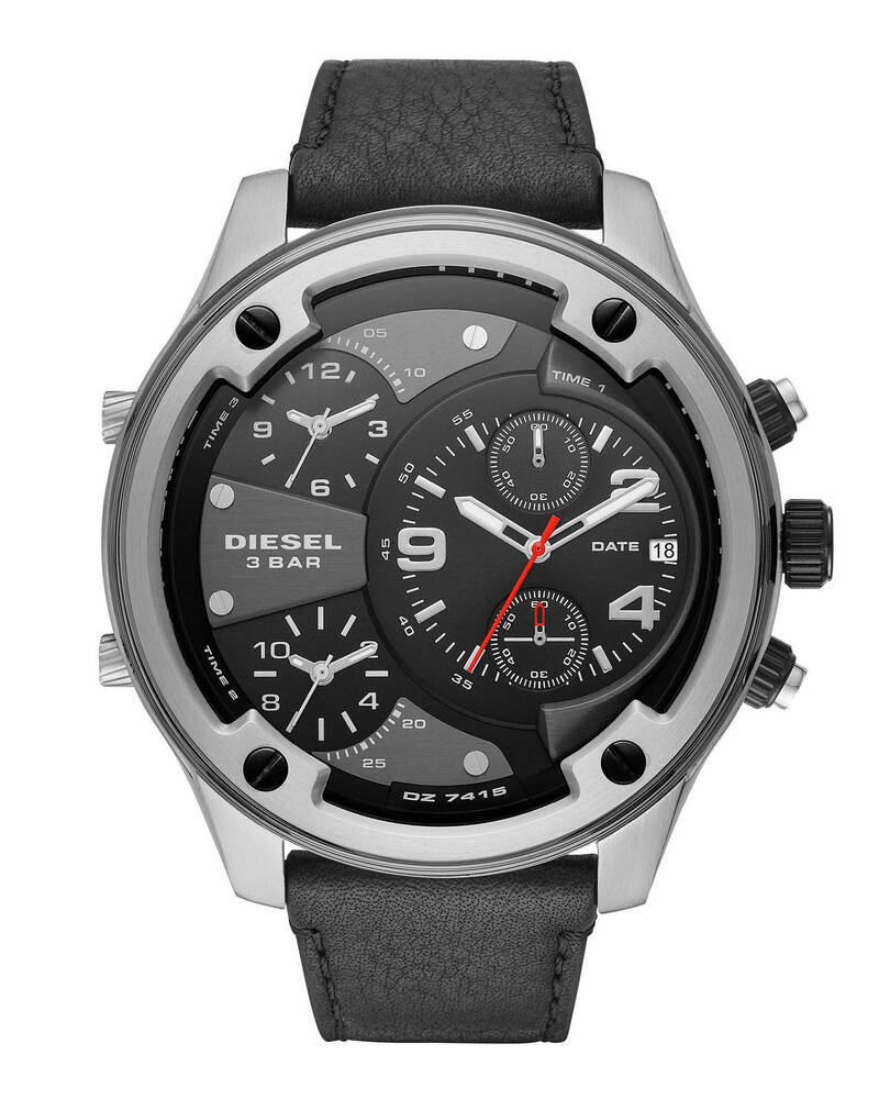 Diesel Boltdown Leather Watch for Mens
