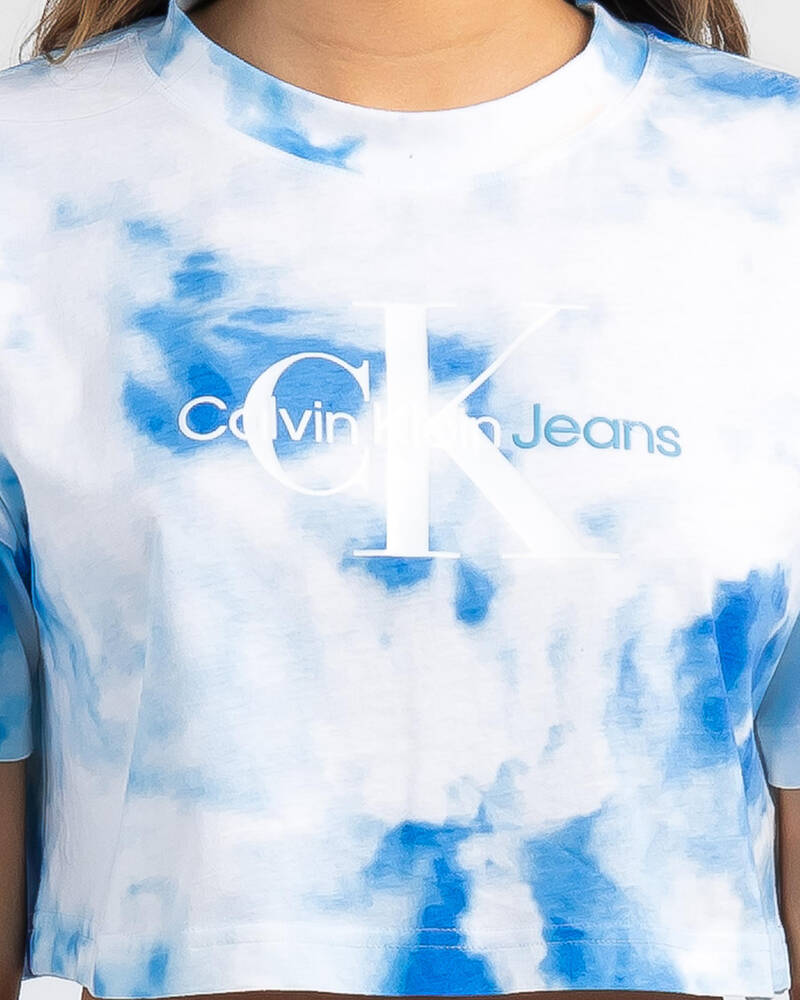 Calvin Klein Aqua AOP T-Shirt for Womens