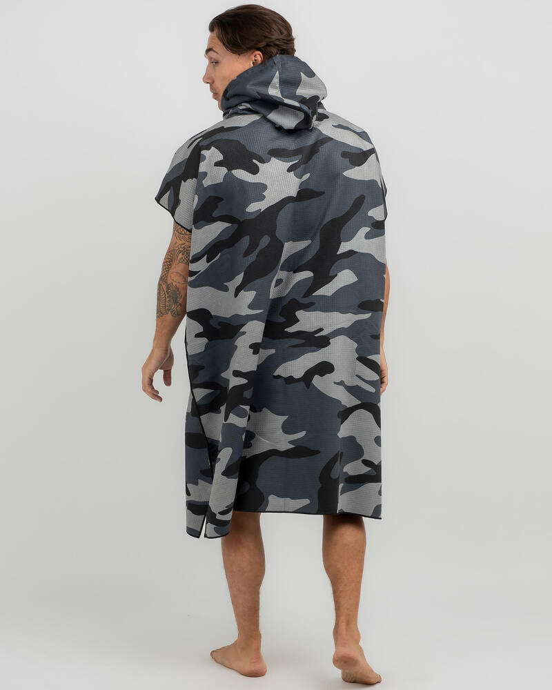 DRITIMES Grey Camo Hooded Towel for Mens
