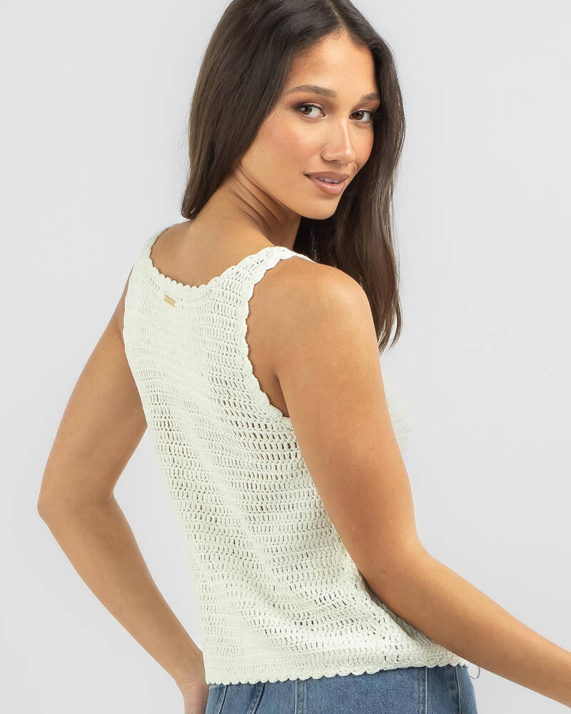Mooloola Anastasia Crochet Tie Up Cami Top for Womens