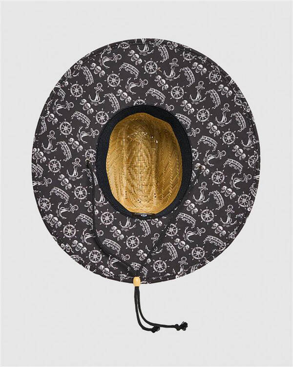 The Mad Hueys Triple Anchor Straw Hat for Mens