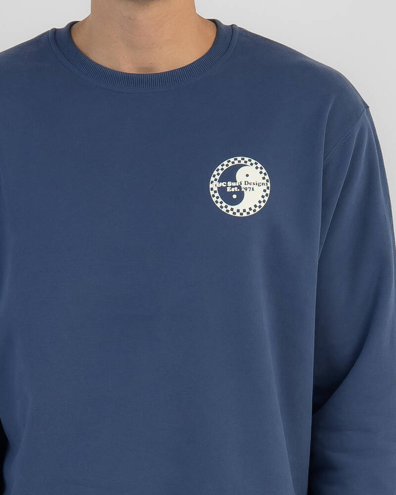 Town & Country Surf Designs Iconic Checker Crew Neck Sweatshirt for Mens