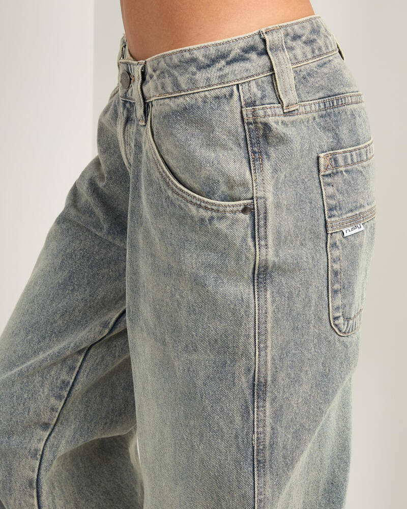Rusty Lucy Loose Low Rise Jeans for Womens