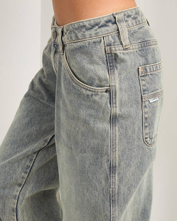 Rusty Lucy Loose Low Rise Jeans for Womens