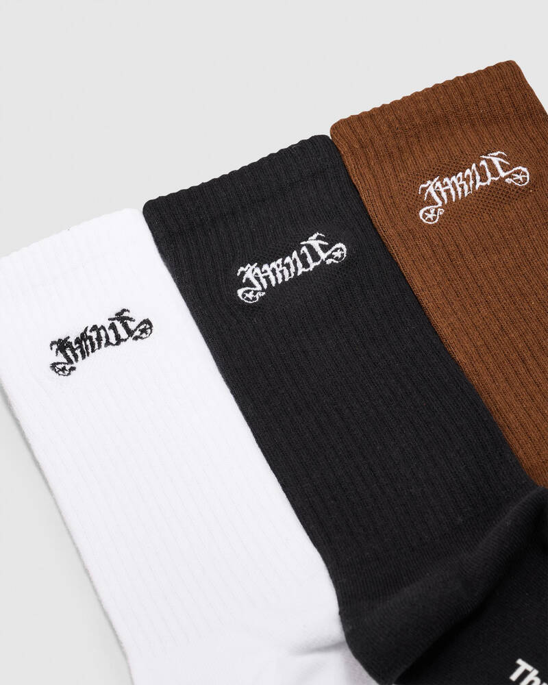 Thrills Peace Power Socks 3 pack for Mens