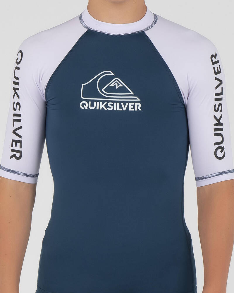 Quiksilver Boys' On Tour Short Sleeve Rash Vest for Mens